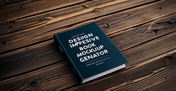 Create stunning book covers with our free book mockup generator
